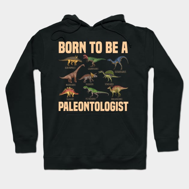 Paleontologist Dinosaurs Fathers Day Gift Funny Retro Vintage Hoodie by zyononzy